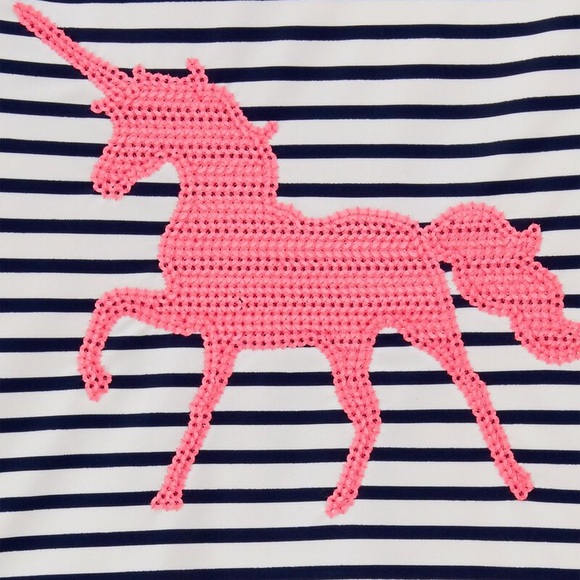 OshKosh Striped Unicorn Rashguard - Picture 2 of 3